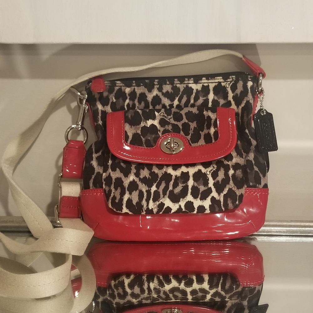 COACH Leopard Park Ocelot Slingpack Crossbody